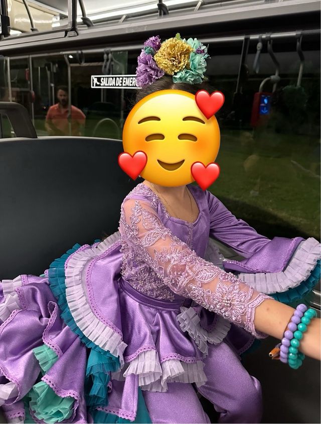 Traje de flamenca niña