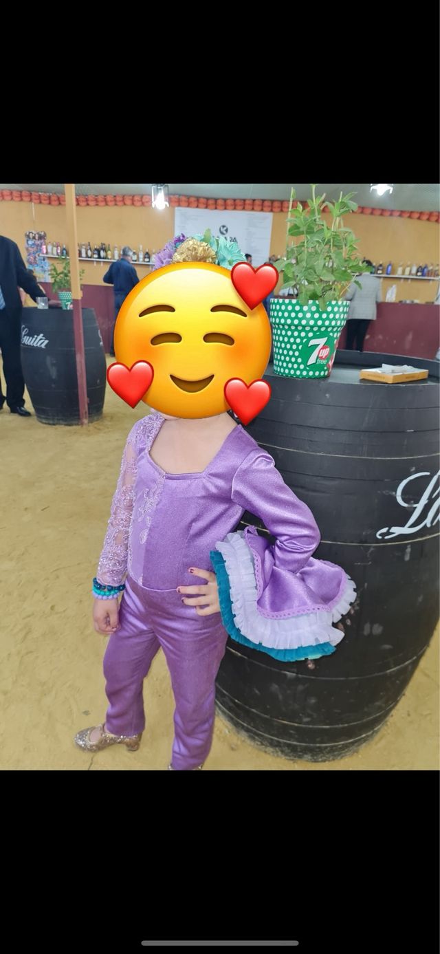 Traje de flamenca niña