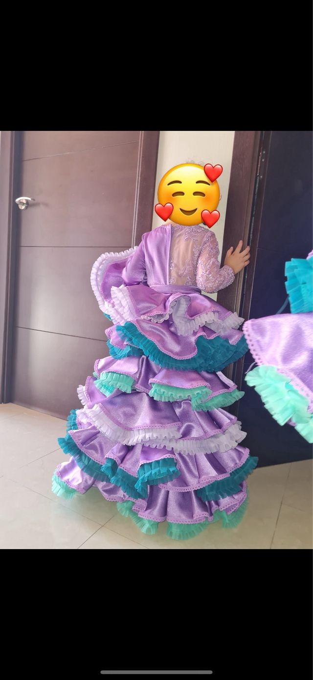 Traje de flamenca niña