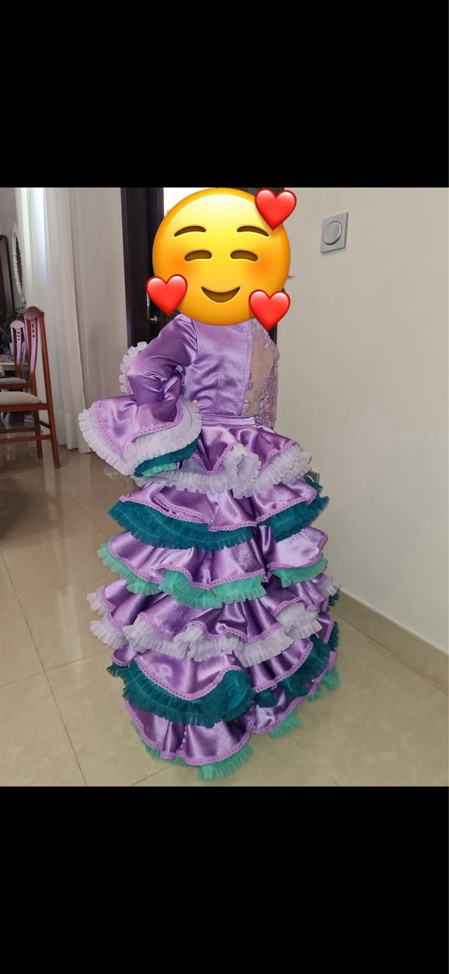 Traje de flamenca niña