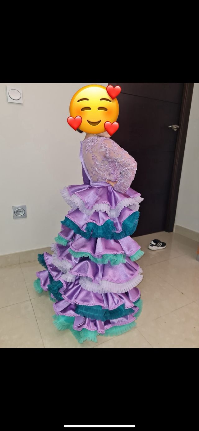 Traje de flamenca niña
