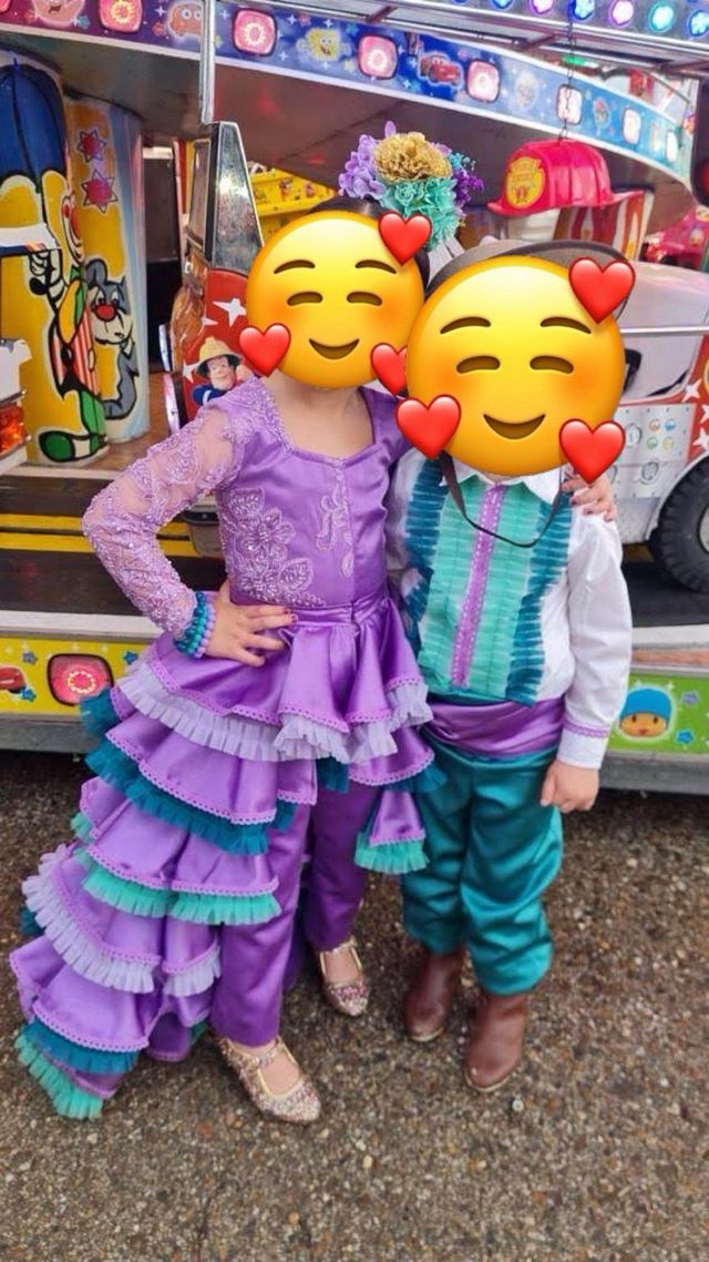 Traje de flamenca niña