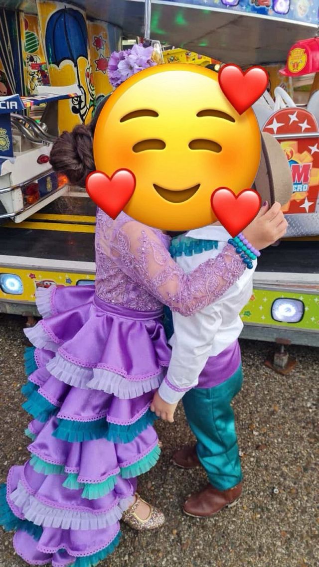 Traje de flamenca niña