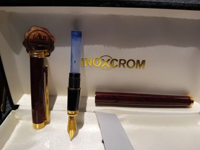 Astuccio per penne e penne Inoxcrom Gold