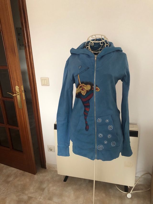 Sudadera azul diseño único M