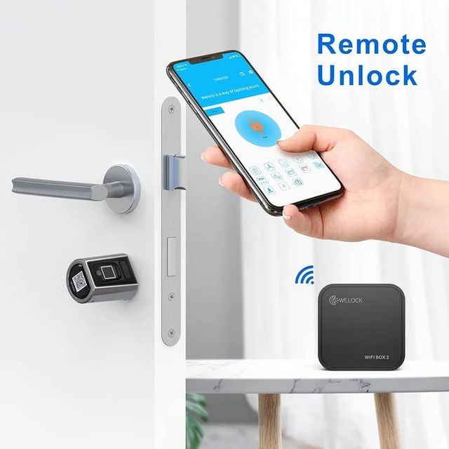 Cerradura puerta por Huella RFID App