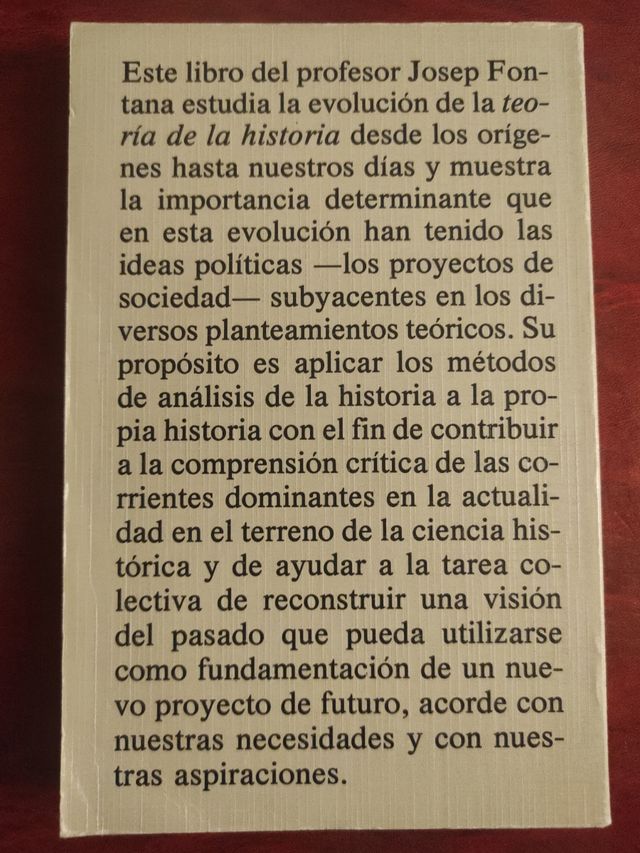 HISTORIA: ANÁLISIS DEL PASADO Y PROYECTO SOCIAL