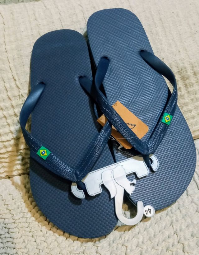 Chanclas Brasileras Azul Marino 44