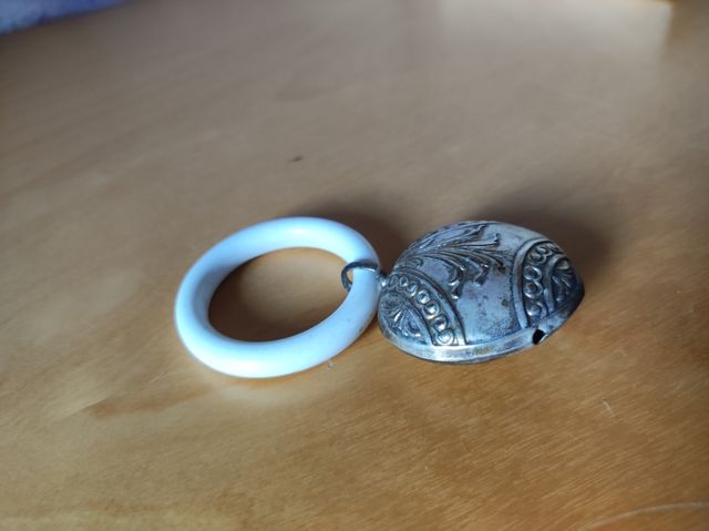 SONAJERO DE PLATA ANTIGUO