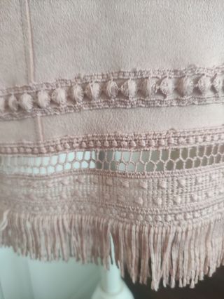 Chaqueta rosa antelina Zara 