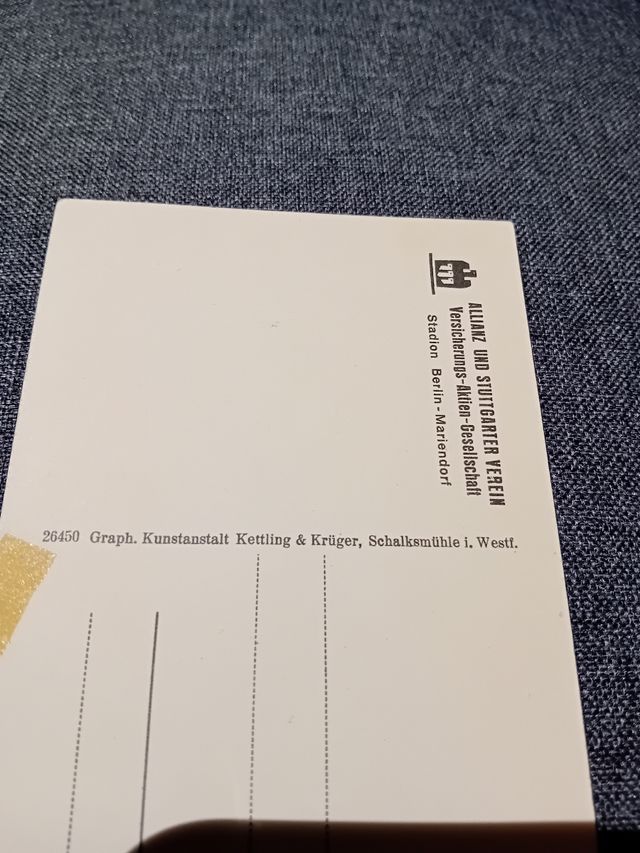 Vecchia cartolina Stadoin Mariendorf Berlin