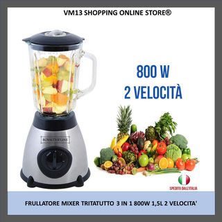 FRULLATORE MIXER TRITATUTTO 3IN1 1000W 1,5L 2 VEL