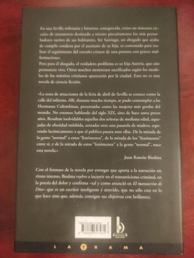 EL ESPEJO DEL MONSTRUO de Juan Ramón Biedma