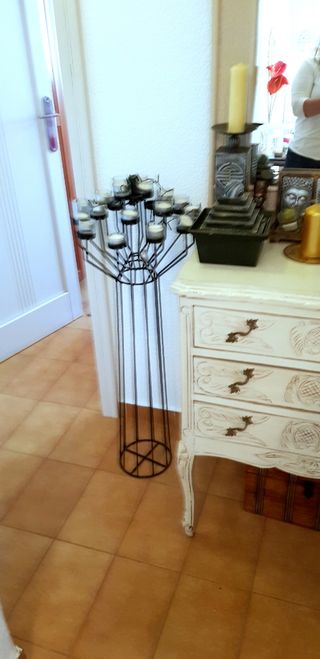 Candelabro grande forma  de árbol 