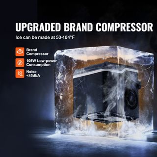 Macchina per Ghiaccio da Banco Portatile Compress