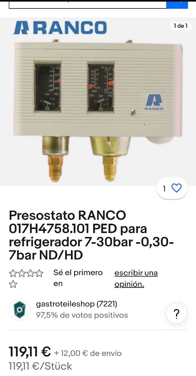 Prensostato Ranco