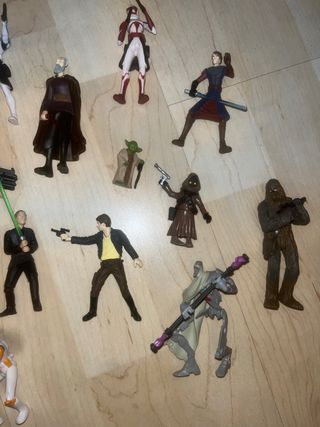 Figuras Star Wars chewbacca yoda han solo jawa