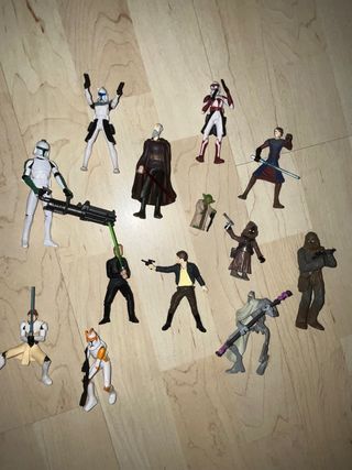 Figuras Star Wars chewbacca yoda han solo jawa