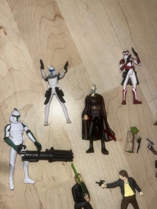 Figuras Star Wars chewbacca yoda han solo jawa