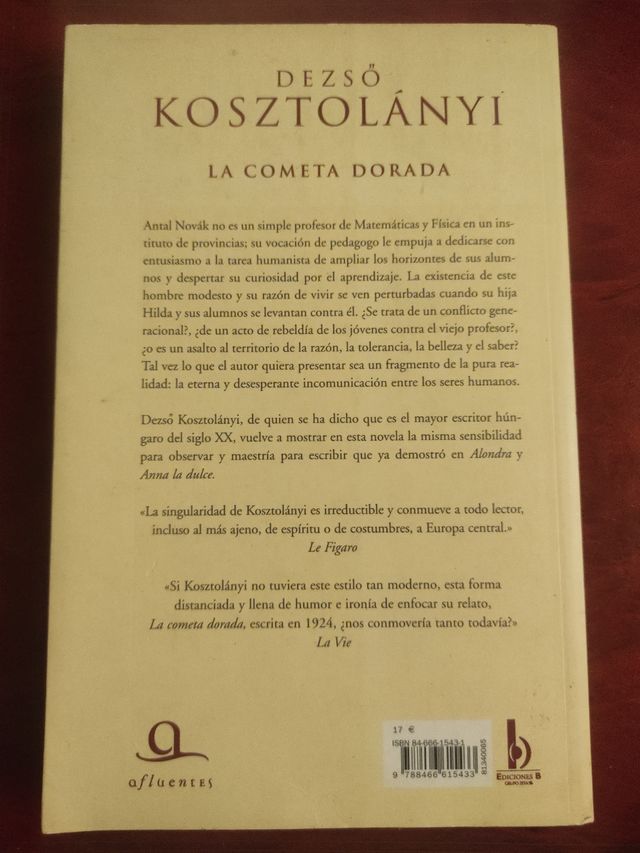 LA COMETA DORADA de Dezso Kosztolanyi