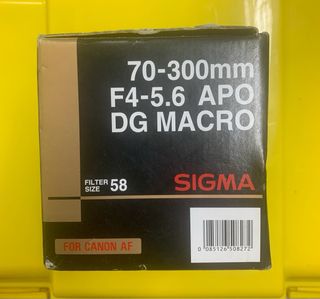 Sigma 70-300 4-5,6 para Canon