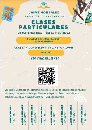 Imparto clases de refuerzo y preparacion