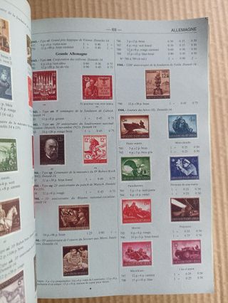 Catálogo Yvert et Tellier, libro sellos wwII
