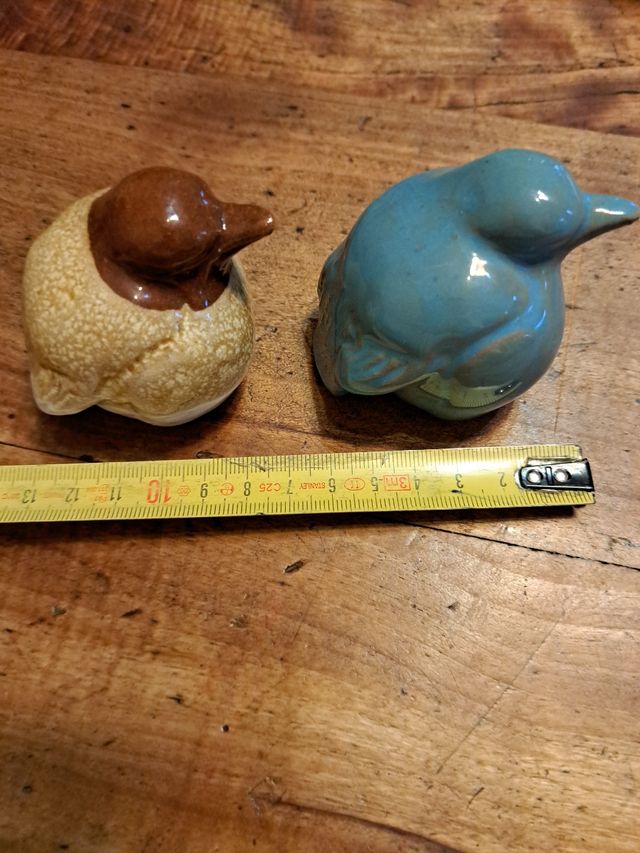 Ceramica Faenza coppia passeri