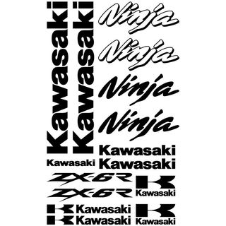 kit pegatinas vinilos Kawasaki ninja zx-6r