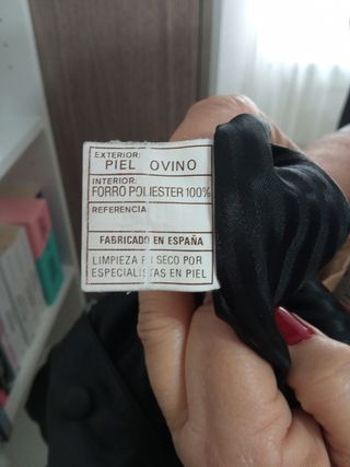 Abrigo de piel 100% ovino