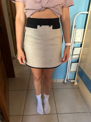 Falda Lino Mango