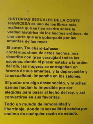 HISTORIAS SEXUALES DE LA CORTE FRANCESA