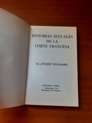HISTORIAS SEXUALES DE LA CORTE FRANCESA