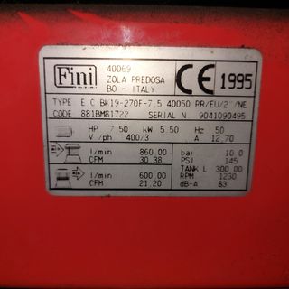 Compresor de aire 300 litros trifasico 