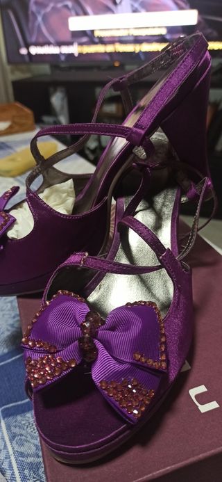 Zapatos fiesta con bolso