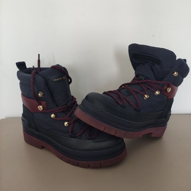 Botas piel y naylon Tommy Hilfiger. Talla 39