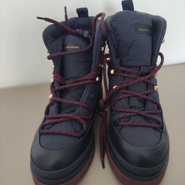 Botas piel y naylon Tommy Hilfiger. Talla 39