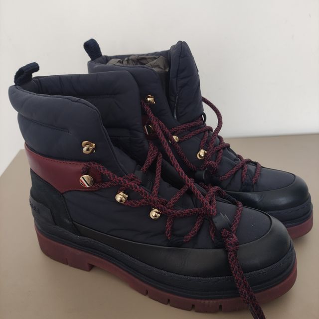 Botas piel y naylon Tommy Hilfiger. Talla 39