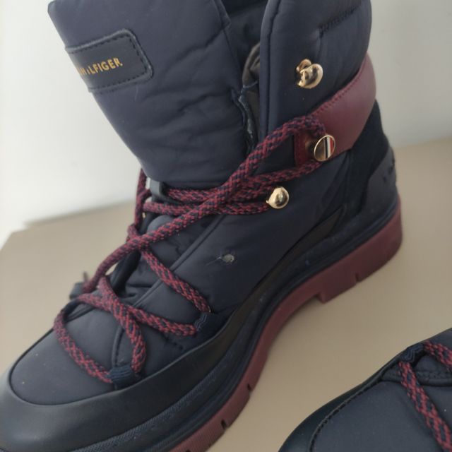 Botas piel y naylon Tommy Hilfiger. Talla 39