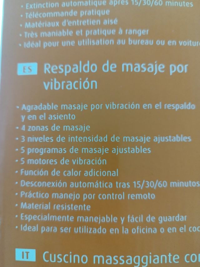 Respaldo Masajeador multifuncion