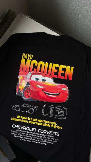 Camisetas Rayo Mcqueen y Sally