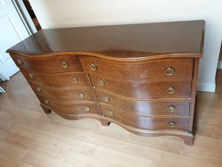 ANTIGUAS MESILLAS CÓMODA Y ESTRUCTURA CAMA MATRIM