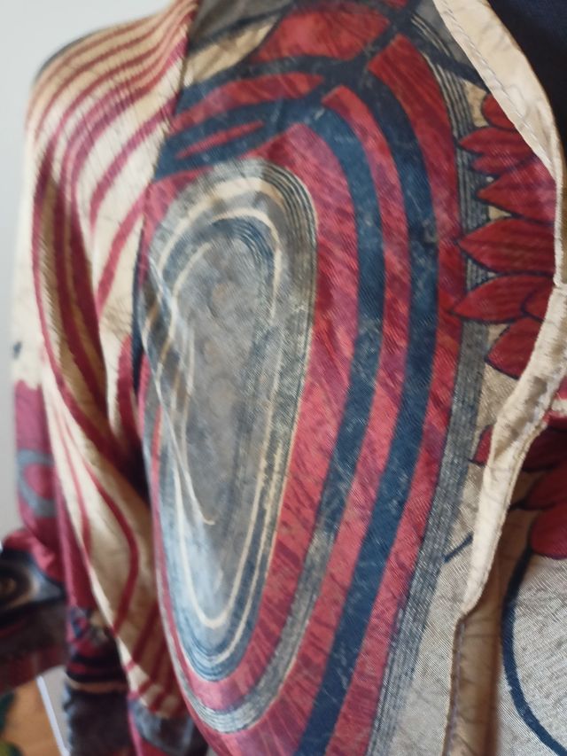 Vestido largo seda indio