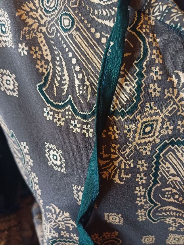 Vestido largo seda indio