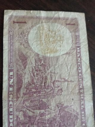 Billete Banco central de Chile.