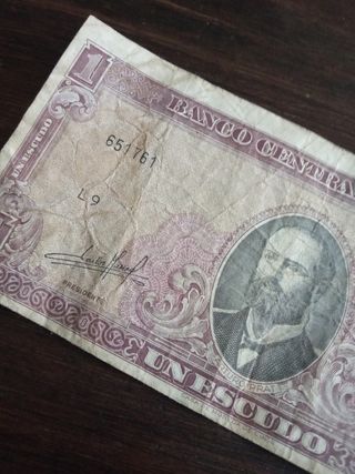 Billete Banco central de Chile.