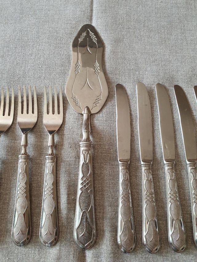 Set coltelli e forchette argento