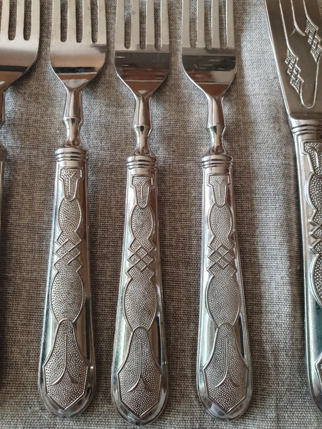 Set coltelli e forchette argento