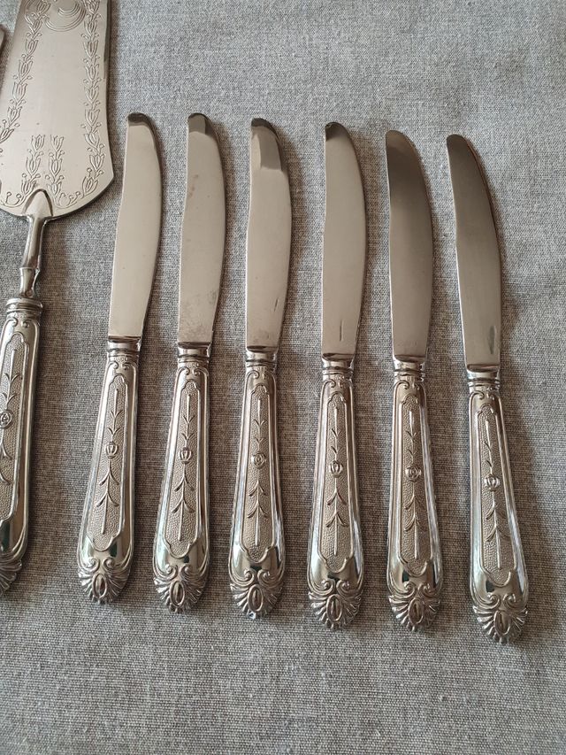 Set coltelli e forchette argento