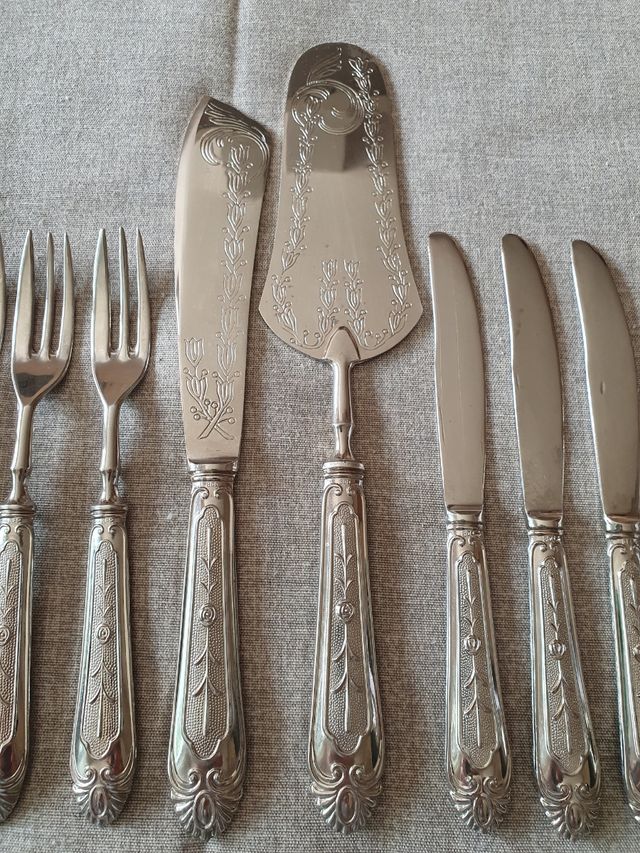 Set coltelli e forchette argento